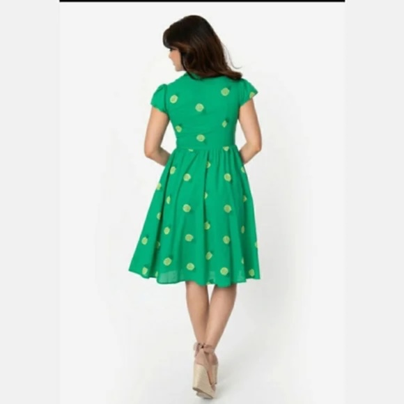 Voodoo Vixen Green Pineapple Dress XL NEW NWT - Picture 3 of 11